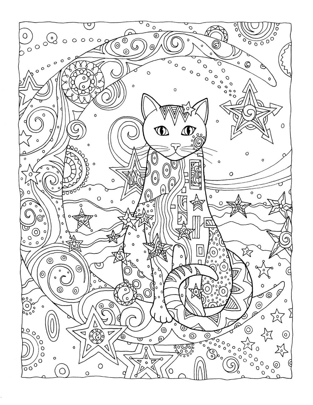 Creative Cats Cat Coloring Book Cat Coloring Page Coloring Books