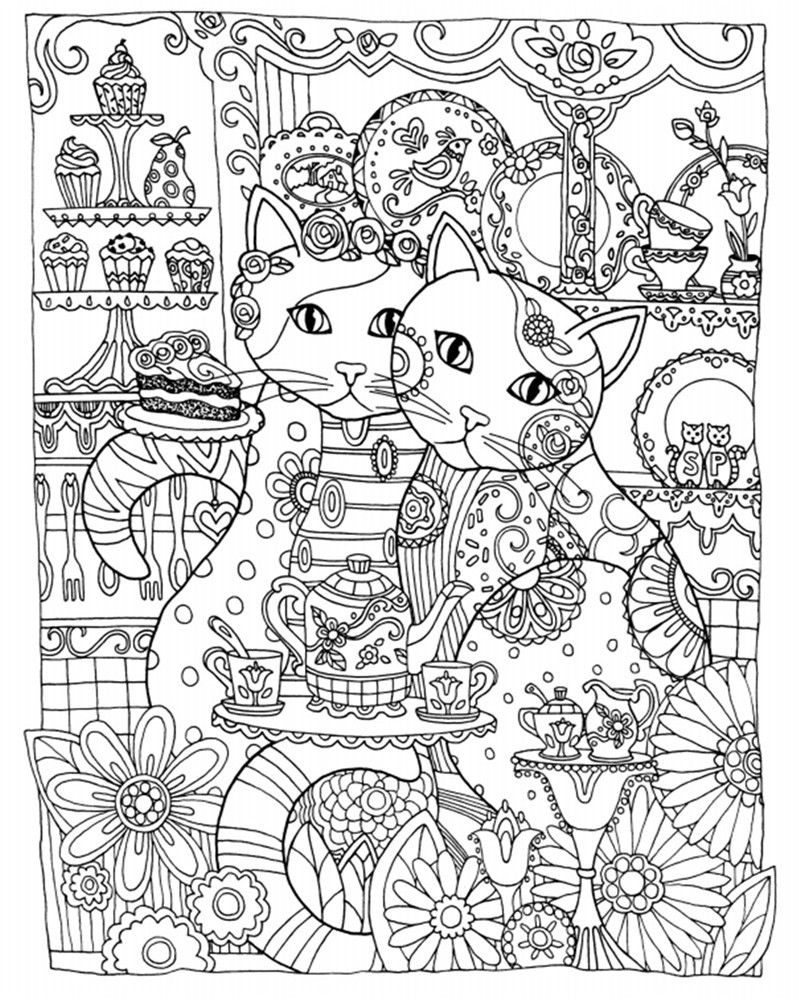 Creative Cats Coloring Book For Adults Ginger Plaza
