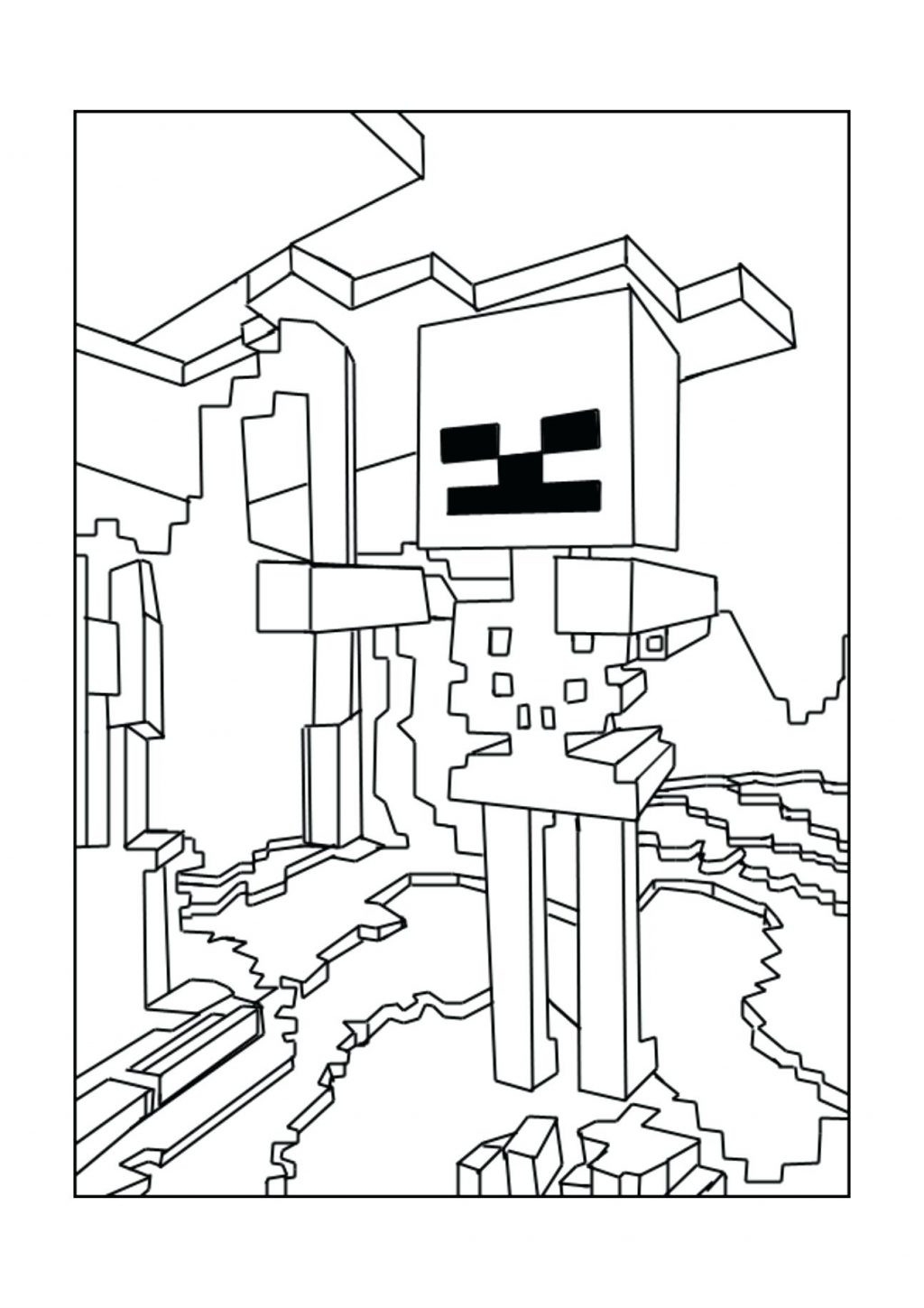 Minecraft Creeper Coloring Pages Printable