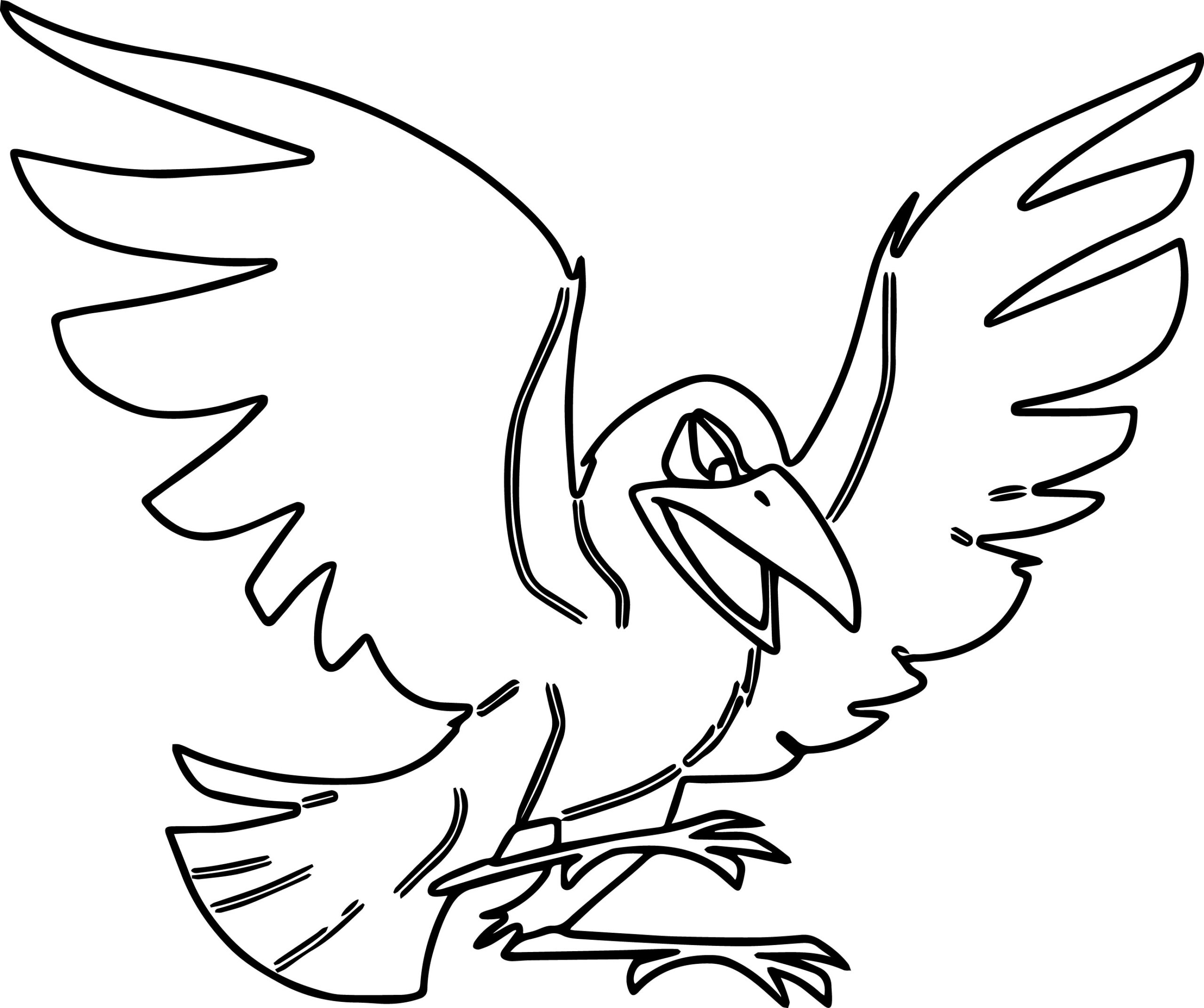 Crow Coloring Page