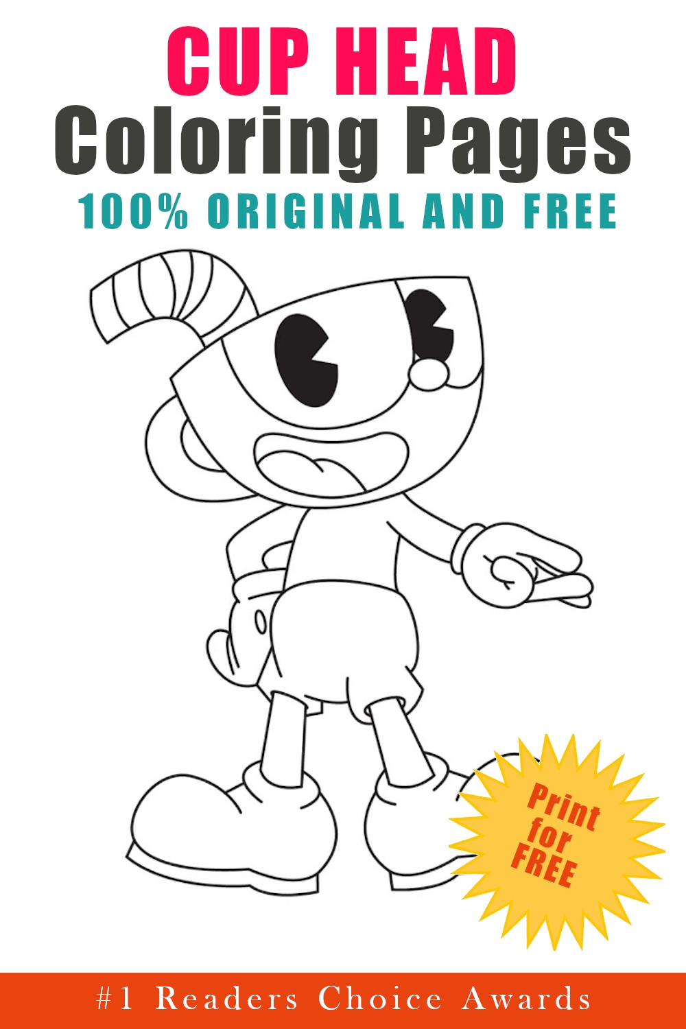 Cuphead Coloring Pages Updated 2021