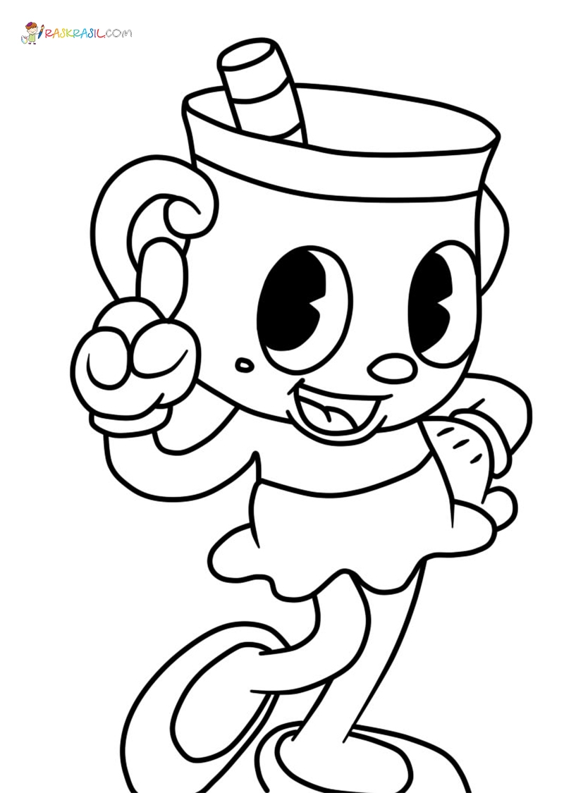 Cuphead Printable Coloring Pages