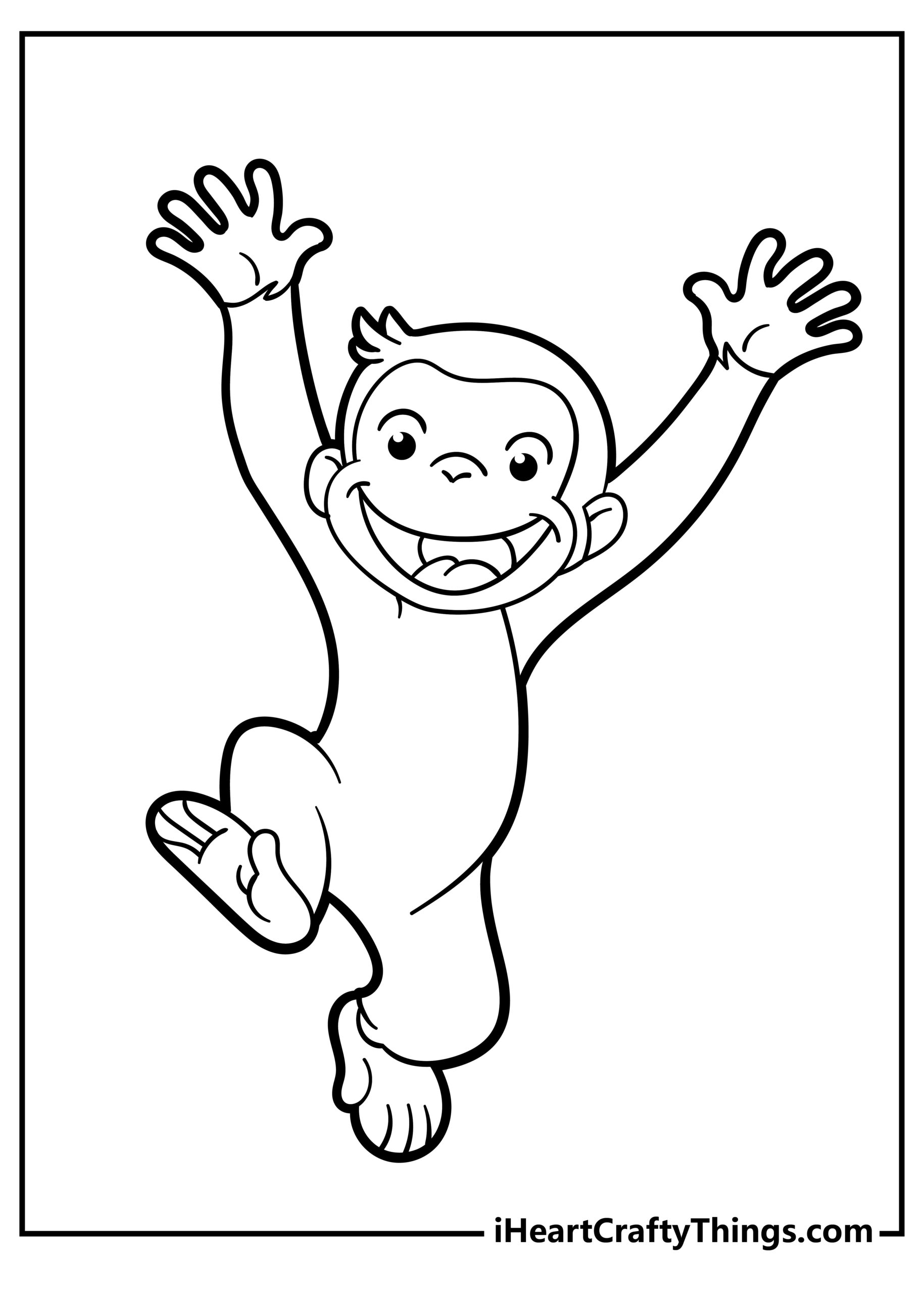 Curious George Coloring Pages