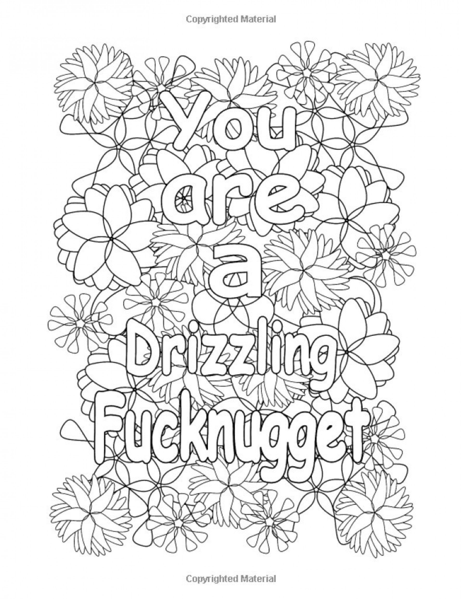 Curse Word Coloring Pages Free Printable Below Are A Bunch Of Free Printable Swear Word Coloring