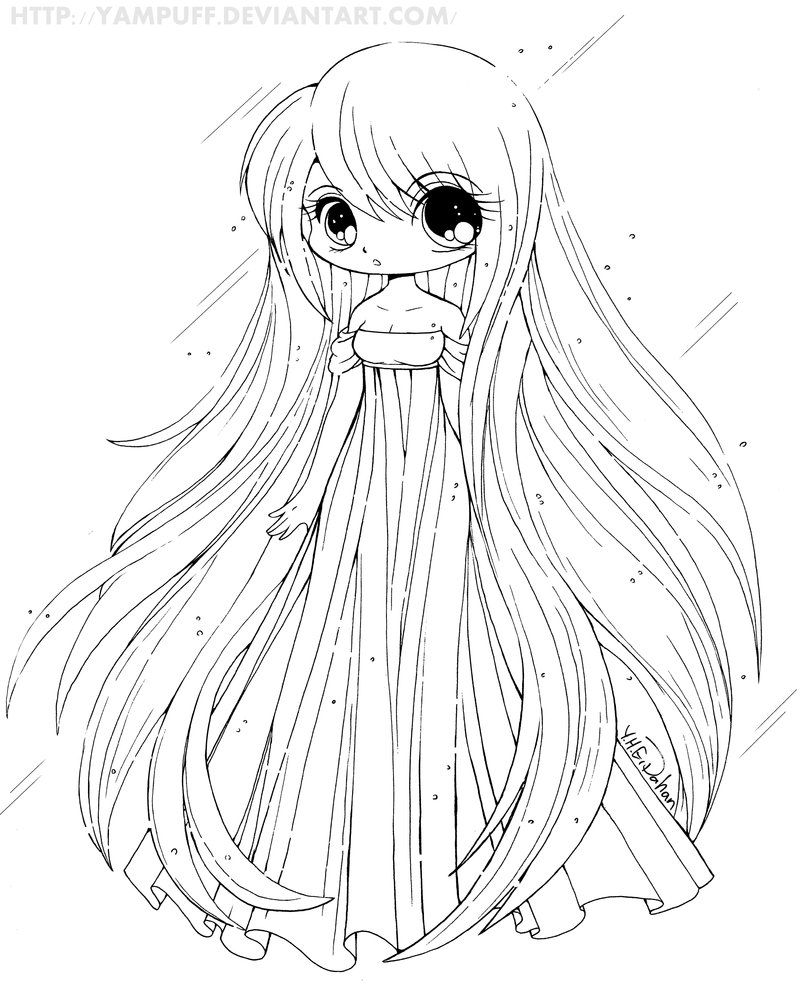 Cute Anime Coloring Pages To Print At GetDrawings Free Download