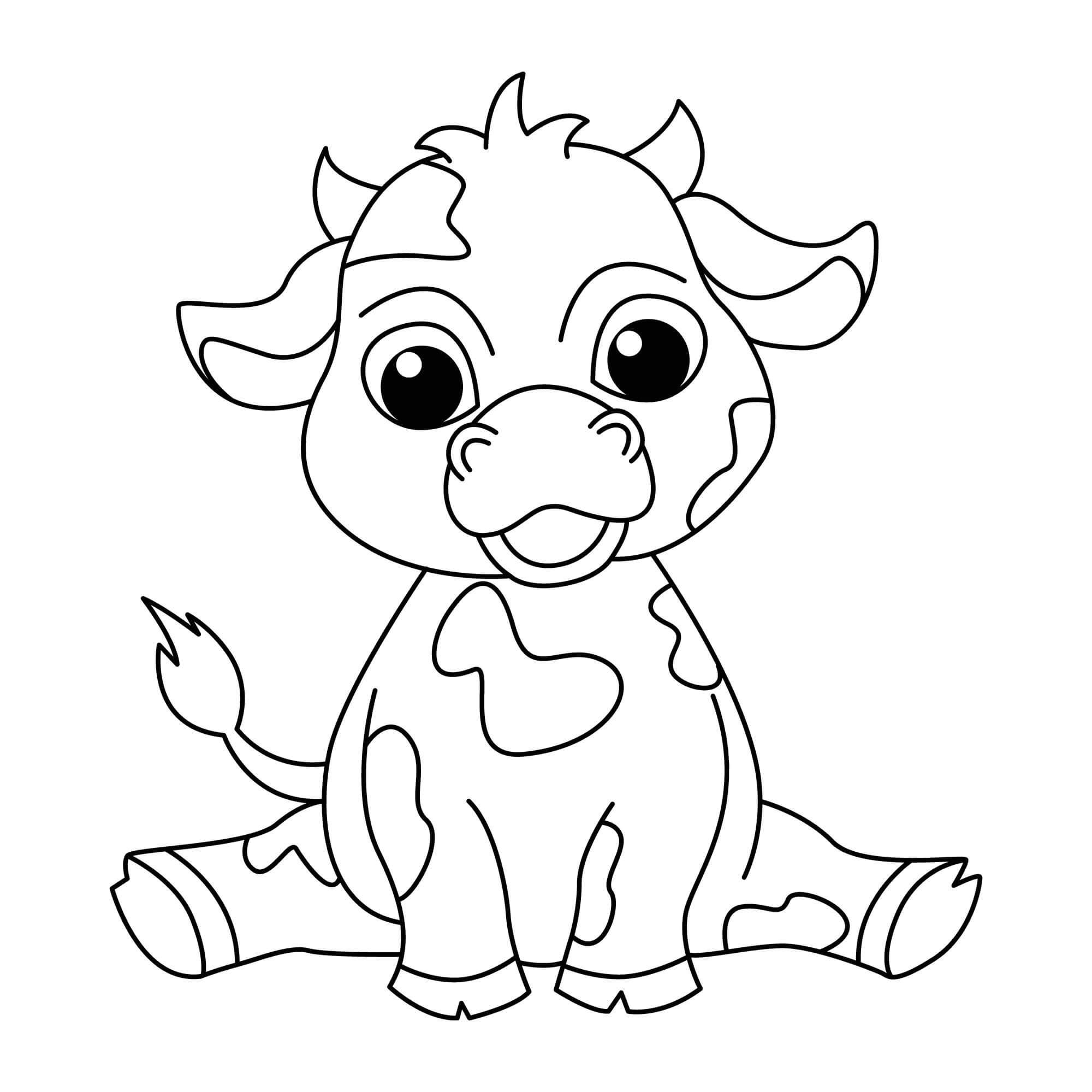 Cute Cow Coloring Pages Printable