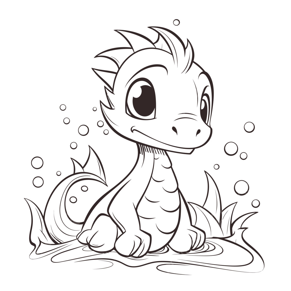 Baby Dragon Coloring Pages