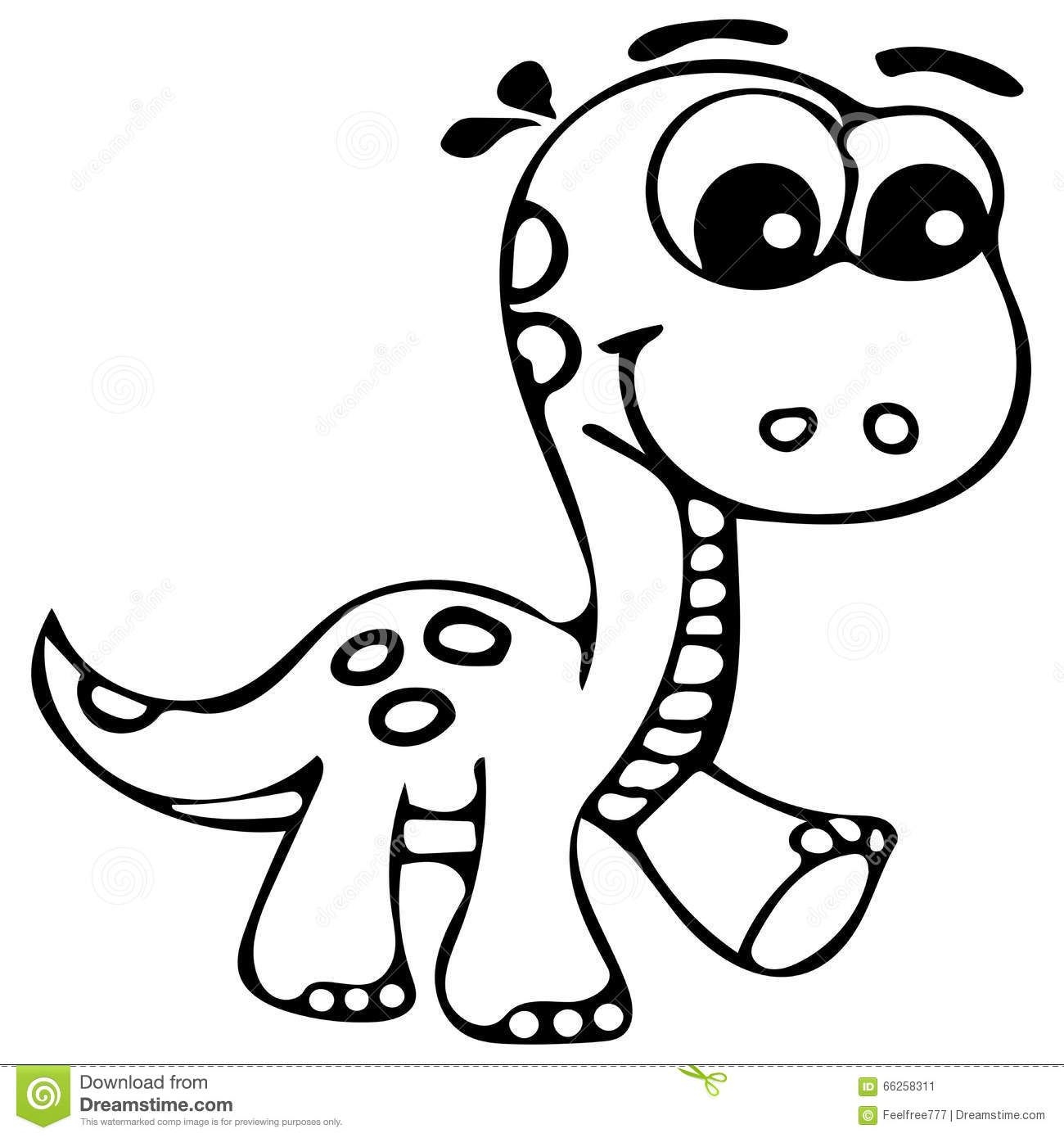 Cute Dinosaur Coloring Pages