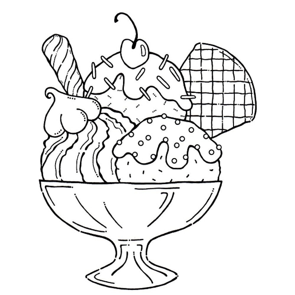 Ice Cream Coloring Pages