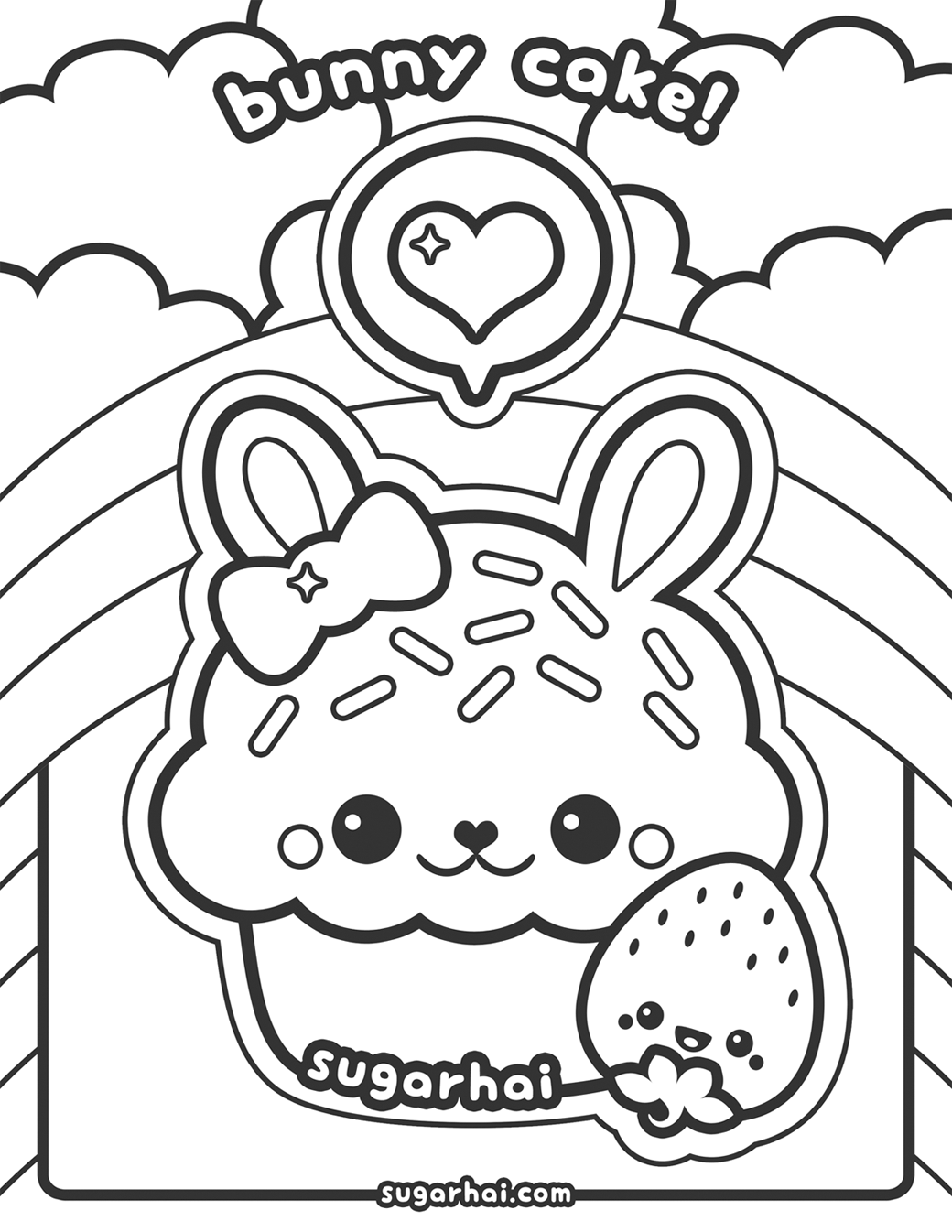 Cute Kawaii Food Coloring Pages Coloring Home