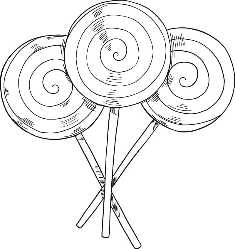 Cute Lollipops Coloring Page Free Printable Coloring Pages For Kids