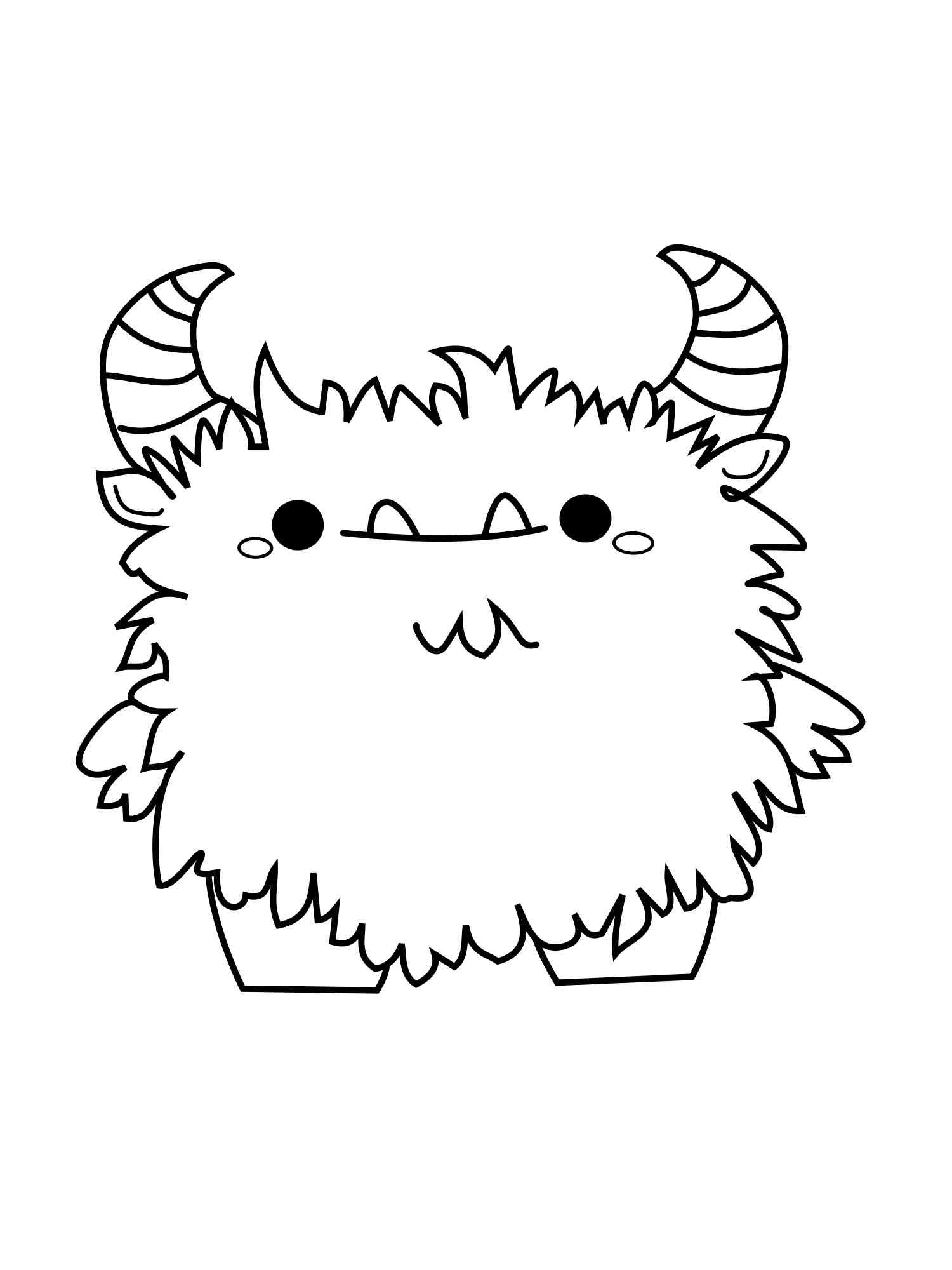 Cute Monsters Coloring Pages Coloring Home