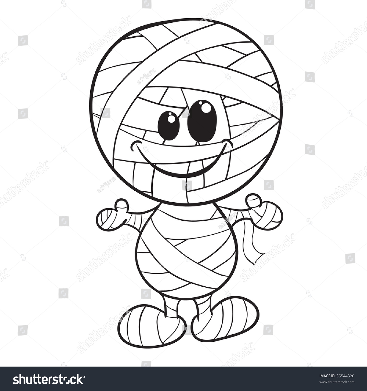 Mummy Coloring Page
