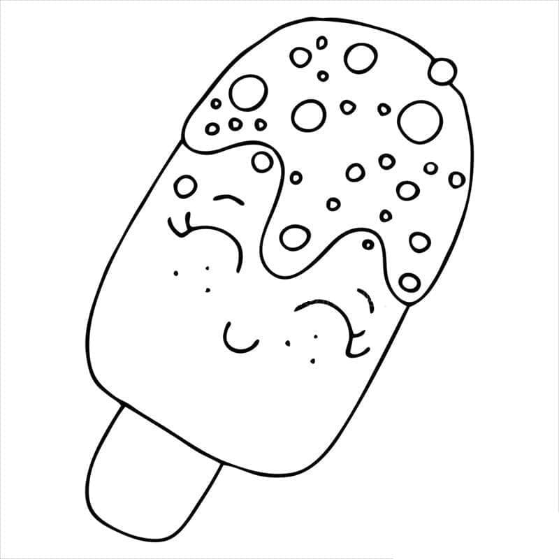 Popsicle Coloring Page