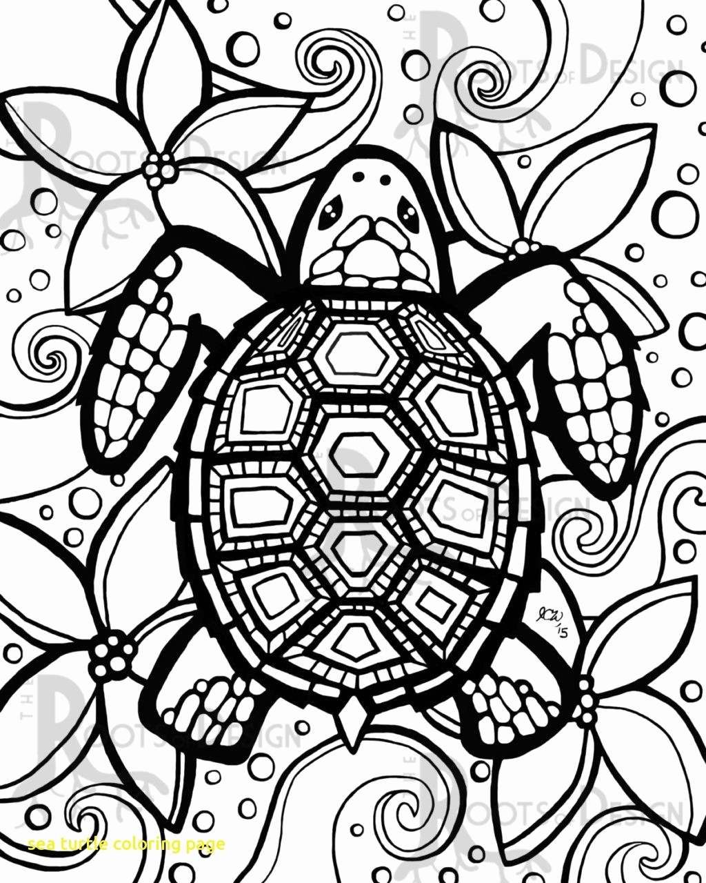 Cute Sea Turtle Coloring Pages At GetDrawings Free Download