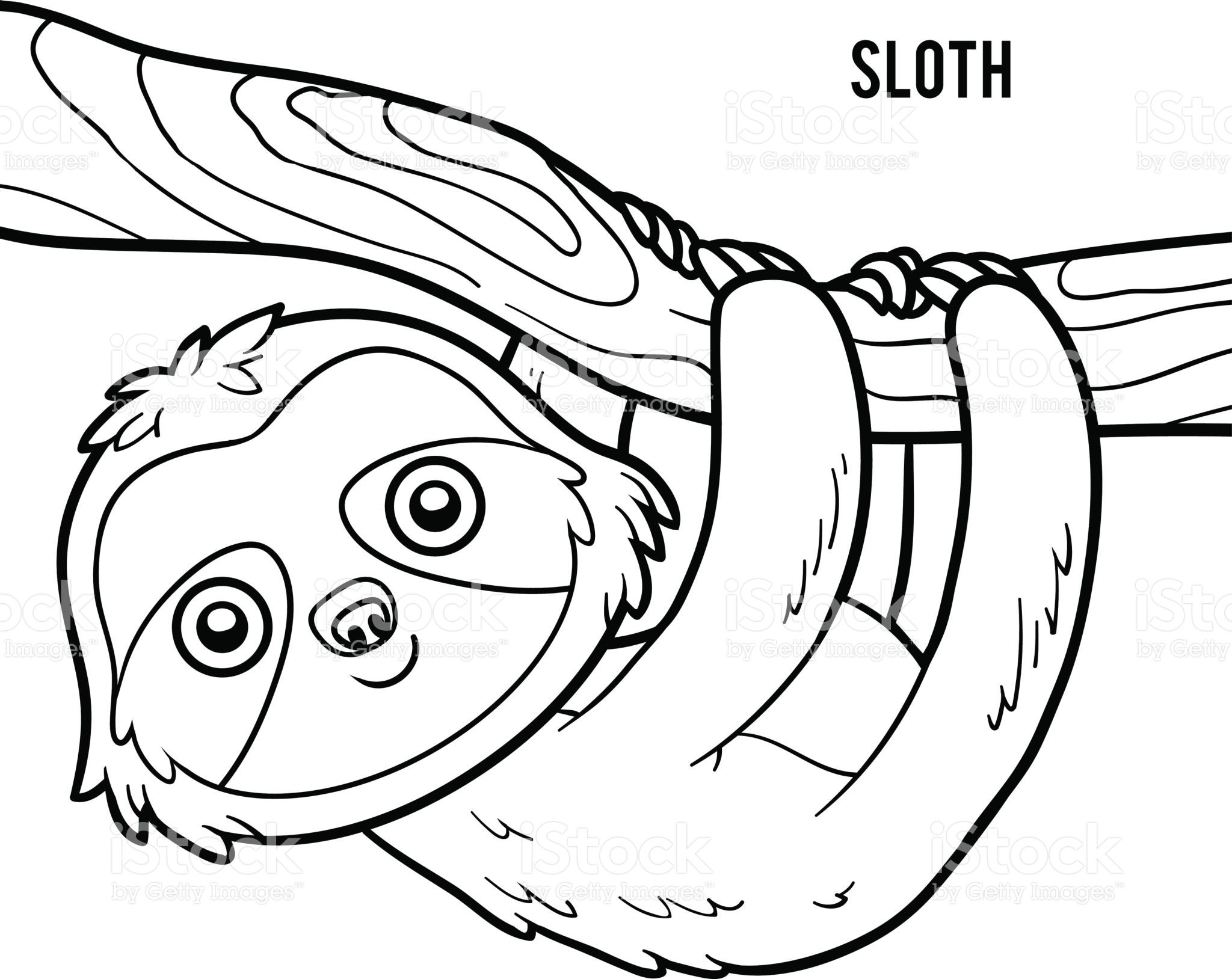 Cute Sloth Coloring Pages Printable Coloring Pages