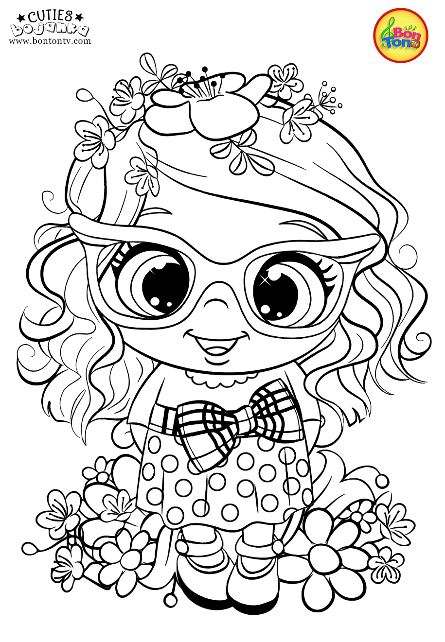 Cuties Coloring Pages For Kids Free Preschool Printables Slatkice Bojanke Cute Animal