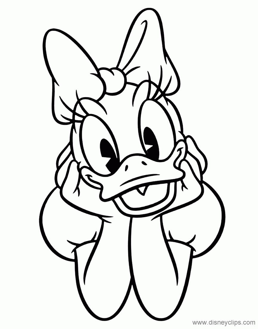 Daisy Duck Coloring Pages Disneyclips
