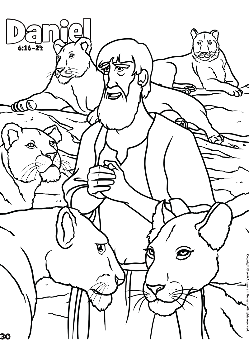 Daniel Books Of The Bible Coloring Kids Coloring Activity Kids Answers