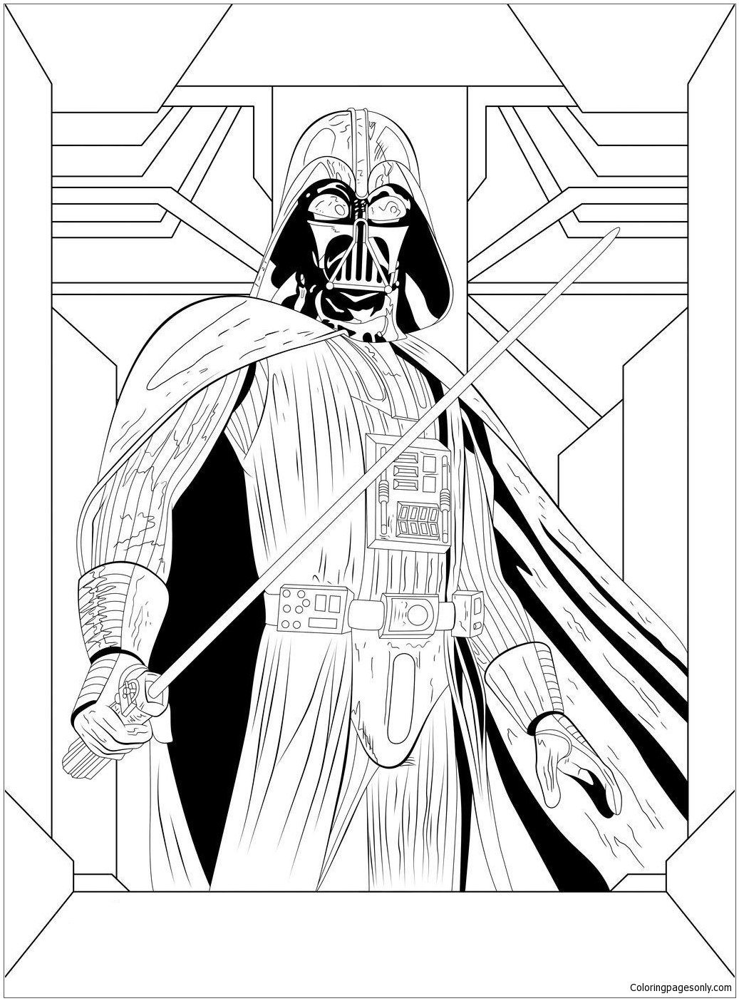 Darth Vader From Star Wars 2 Coloring Pages Cartoons Coloring Pages Coloring Pages For Kids