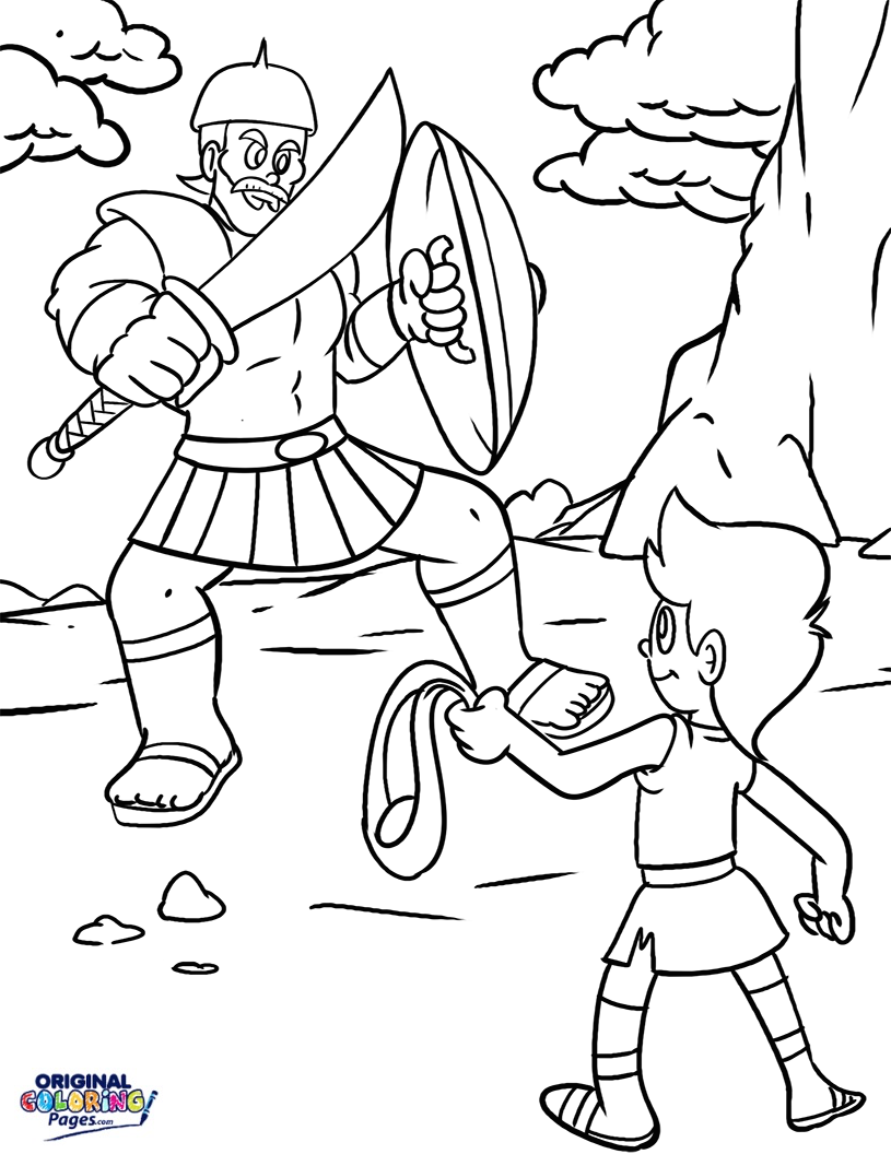 David And Goliath Drawing At GetDrawings Free Download