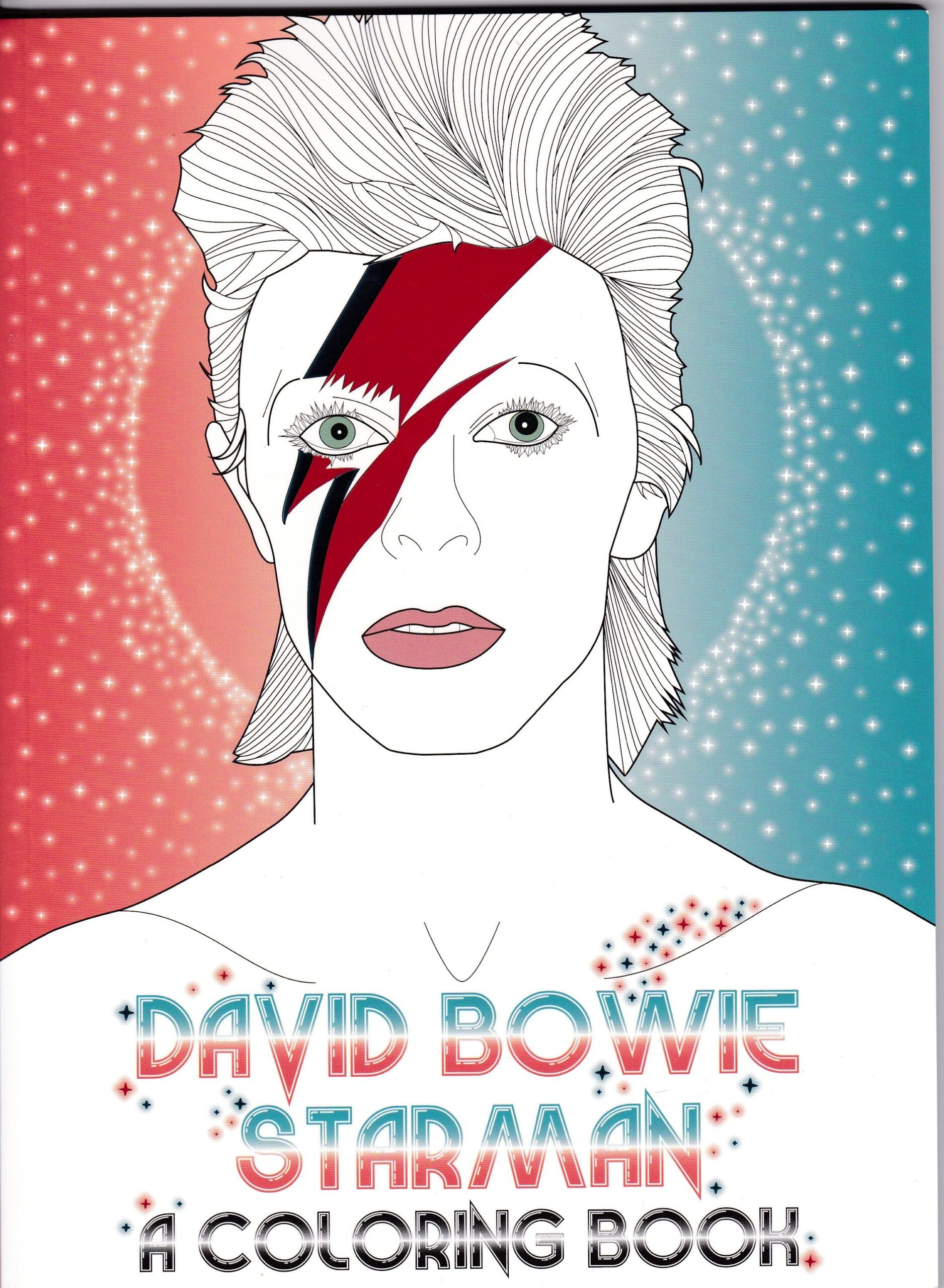 David Bowie Starman Coloring Book Mandalas