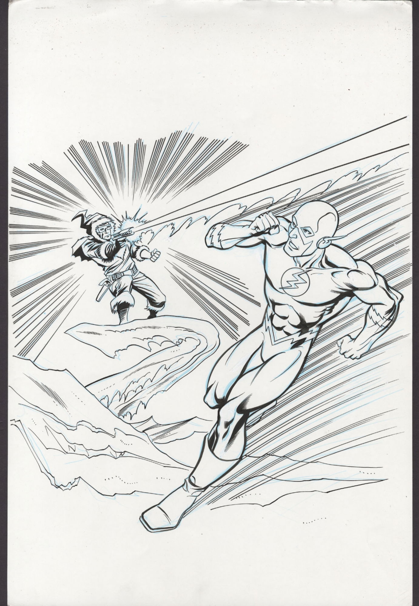 DC Coloring Book Pg 3 Flash And Captain Cold By David Roach In ComicConnect Comic