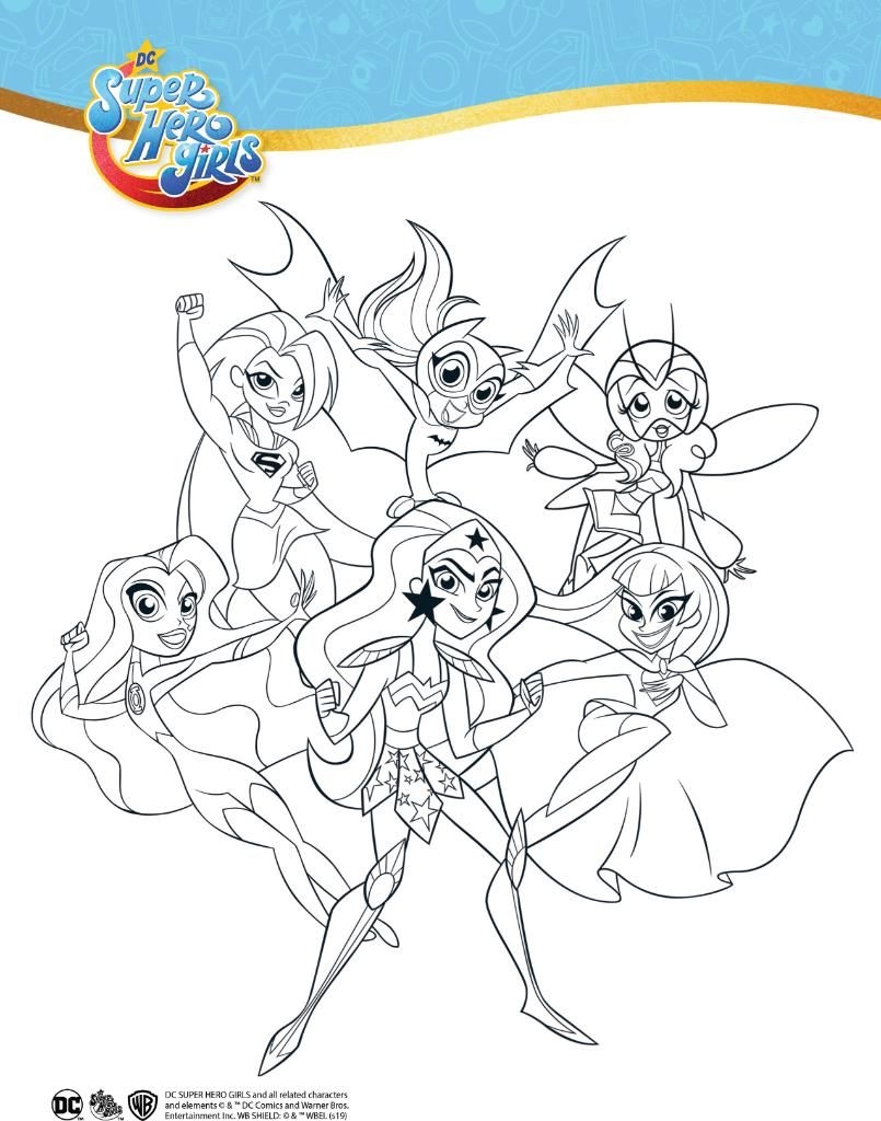 Dc Superhero Girls Coloring Pages Printable