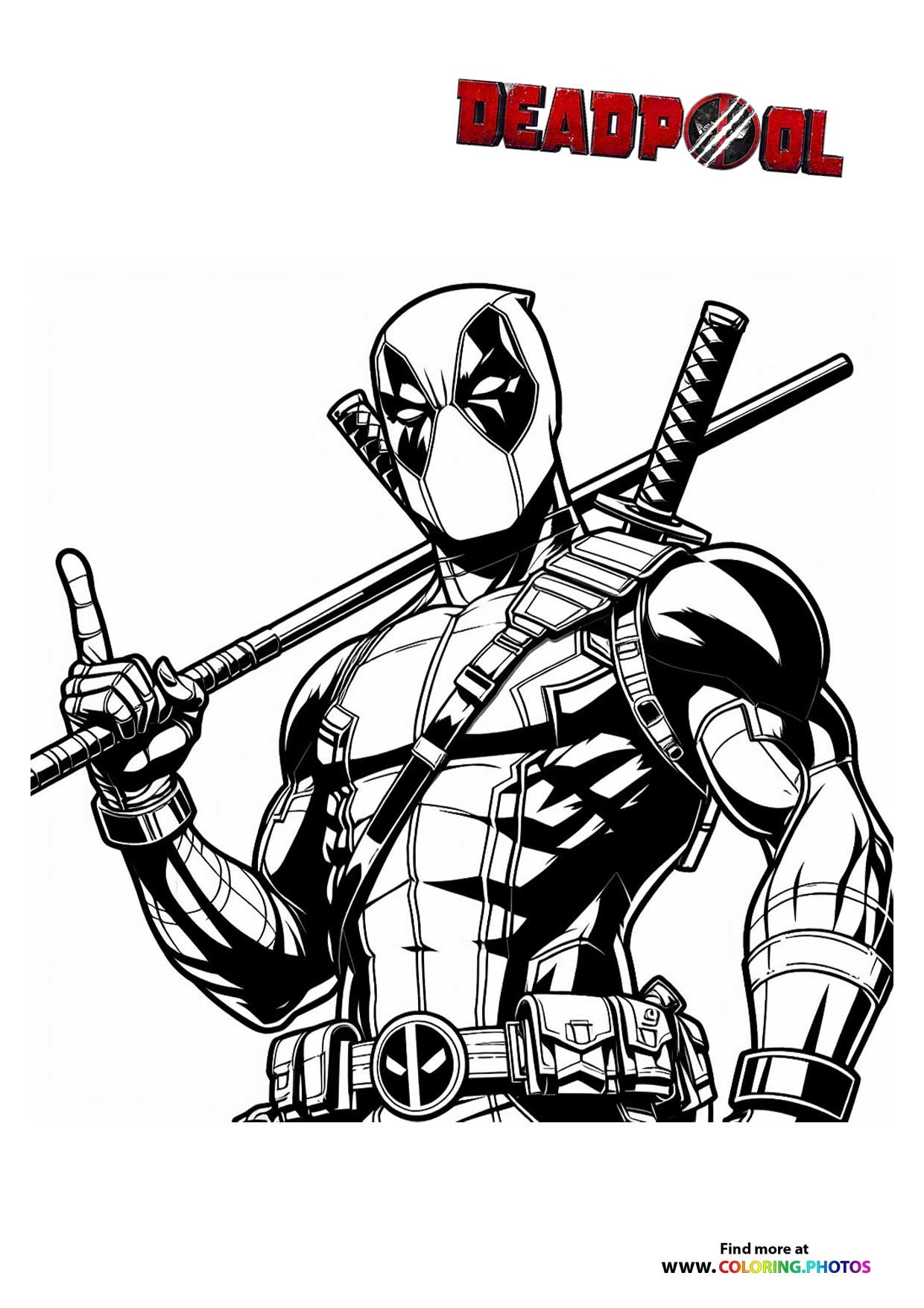 Deadpool Coloring Pages
