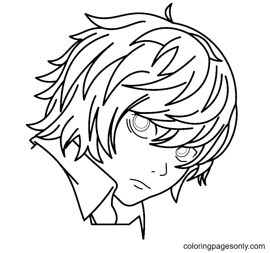 Death Note Near Coloring Page Free Printable Coloring Pages