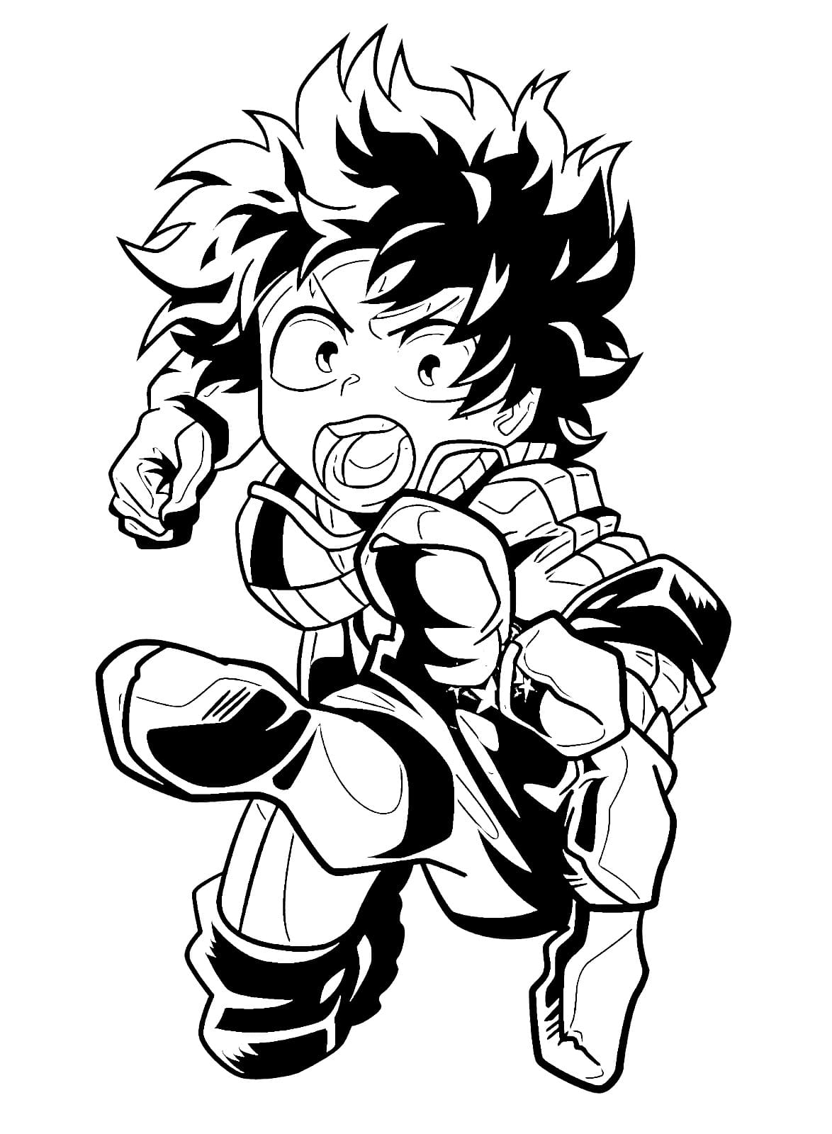 Deku Coloring Pages Printable