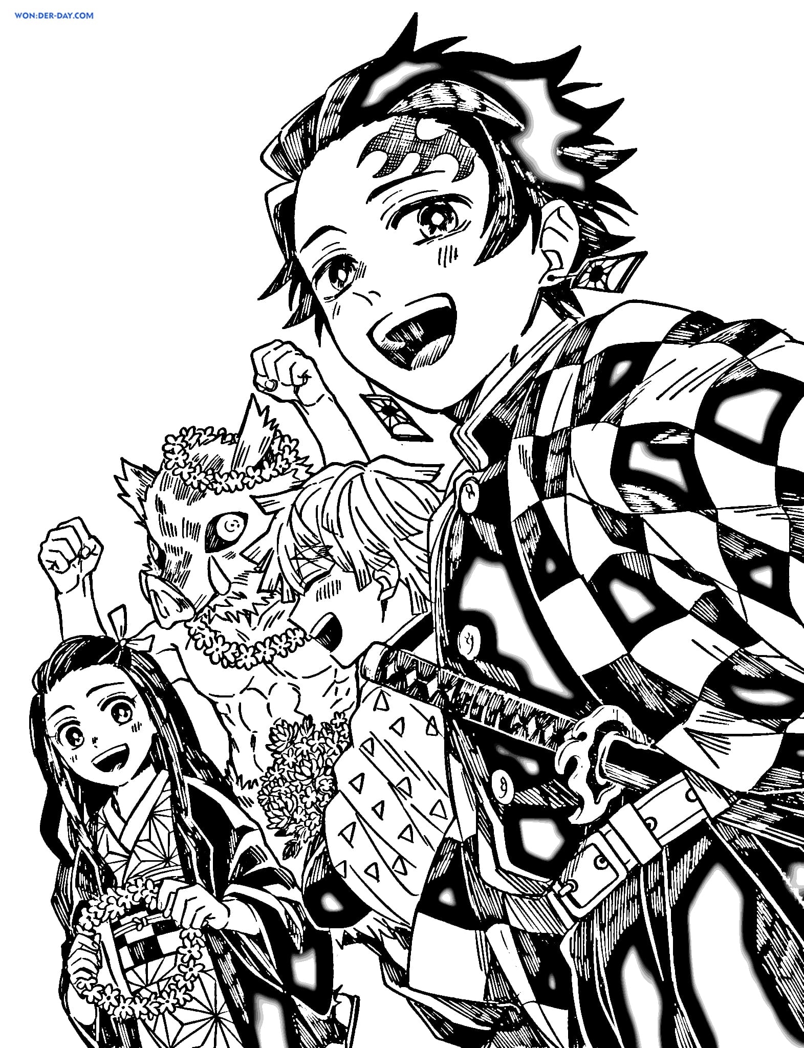 Demon Slayer Coloring Pages Printable Coloring Pages
