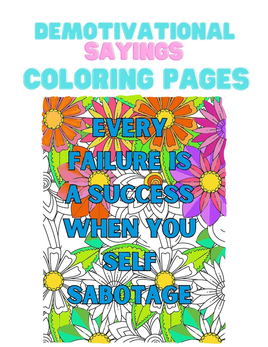 Adult Coloring Pages Printable Demotivational