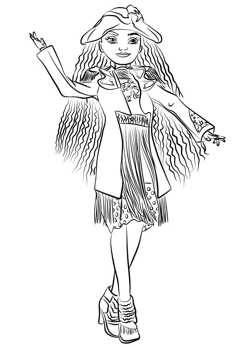 Descendants 2 Uma Coloring Pages At GetColorings Free Printable Colorings Pages To Print