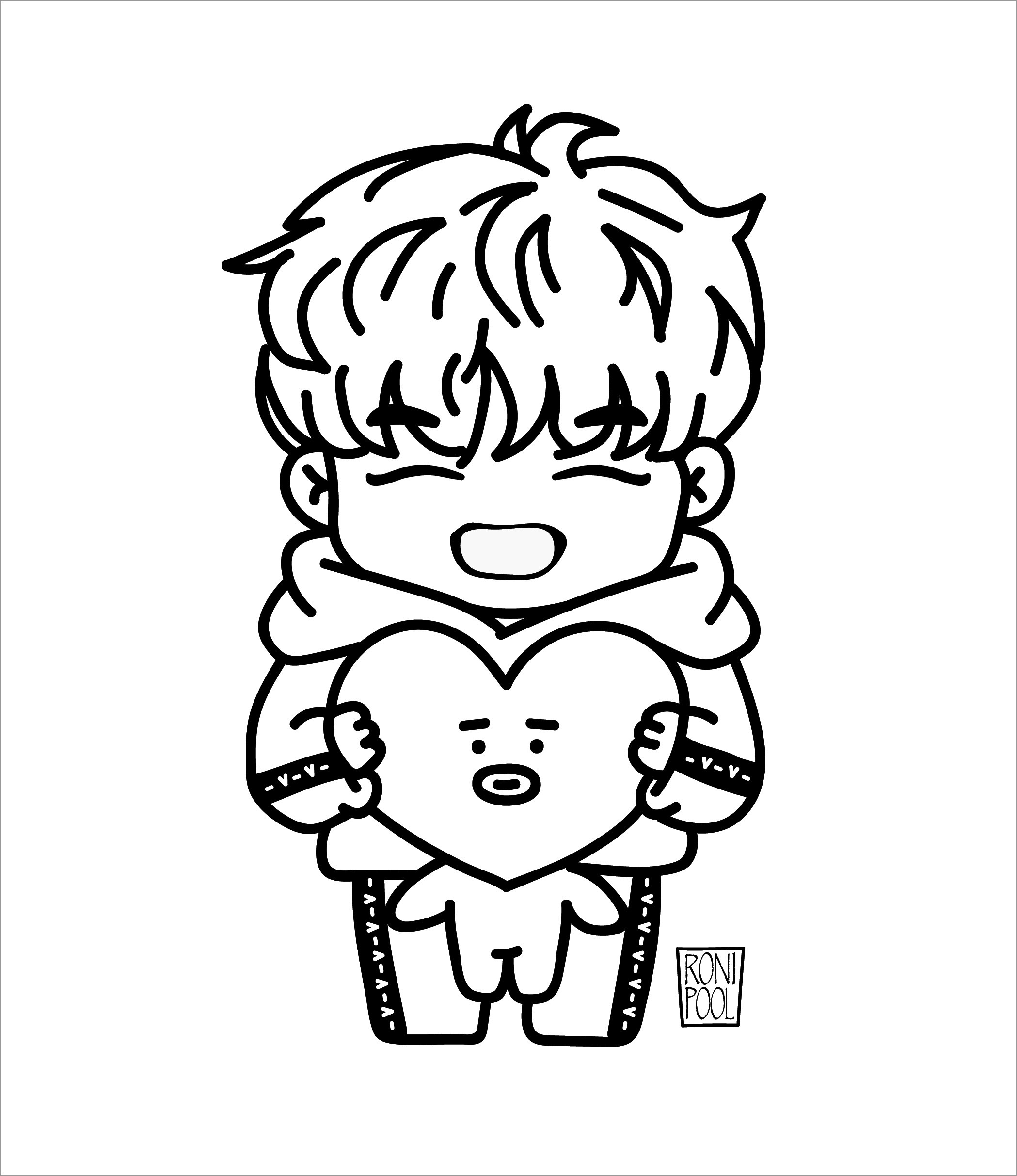 Desenho Bt21 Para Colorir Flores IMAGESEE