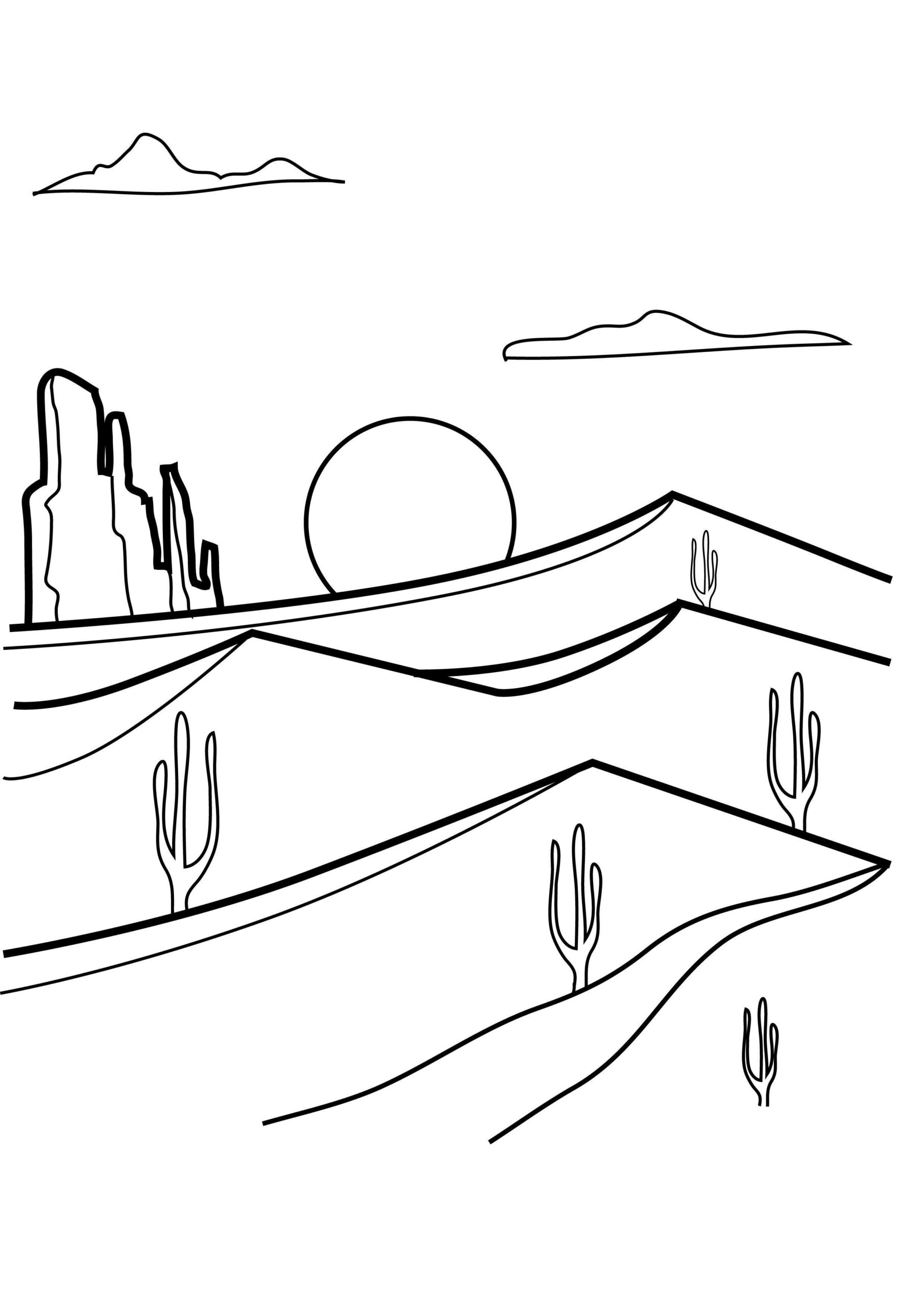 Desert Coloring Pages Best Coloring Pages For Kids