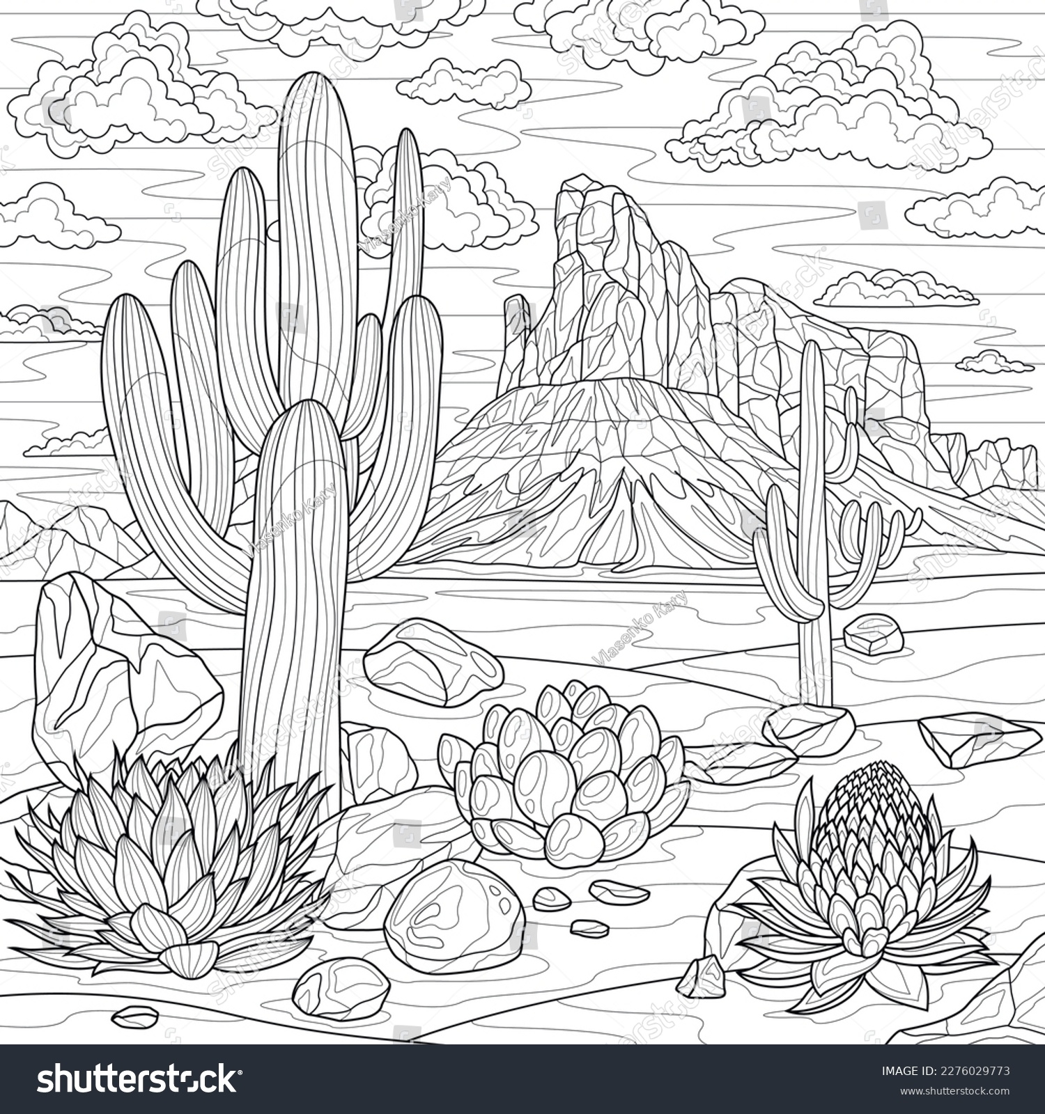 Desert Habitat Coloring Pages