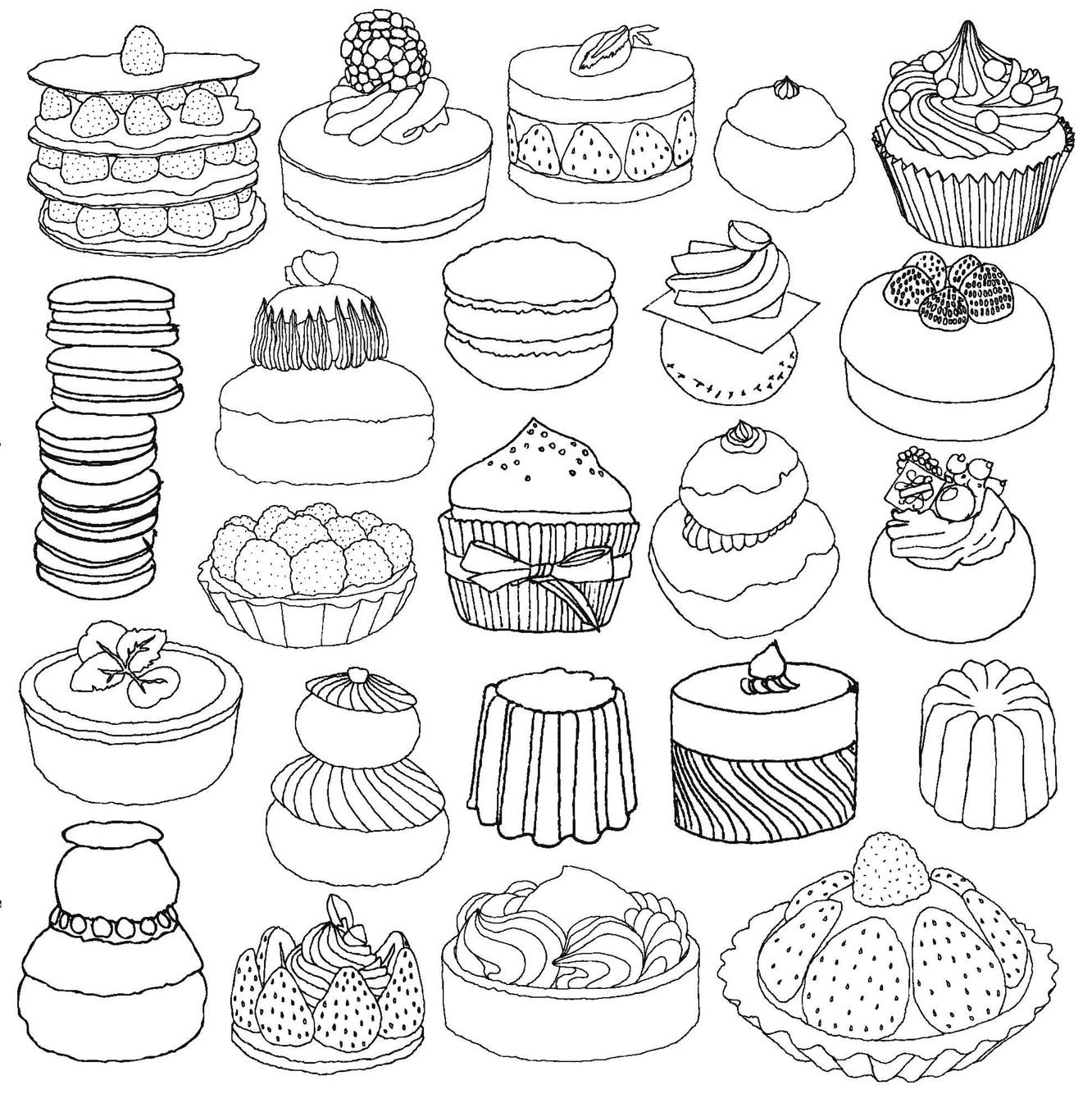 Desserts Coloring Pages Printable For Free Download