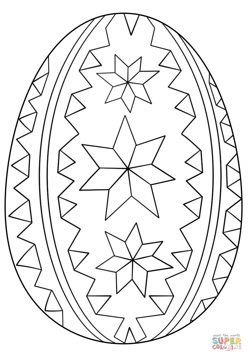 Detailed Easter Egg Coloring Pages Coloring Home