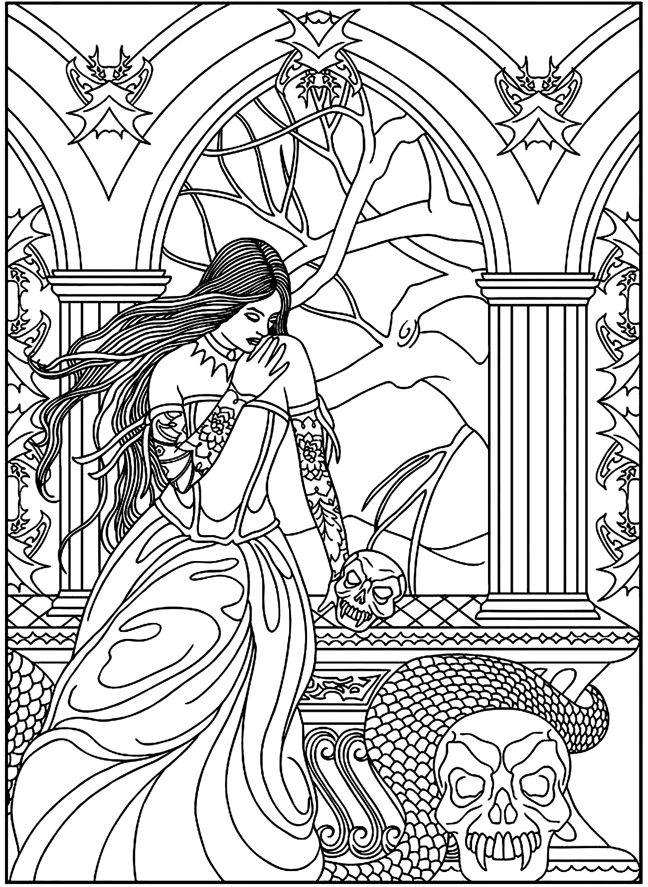 Fantasy Coloring Pages Free Printable