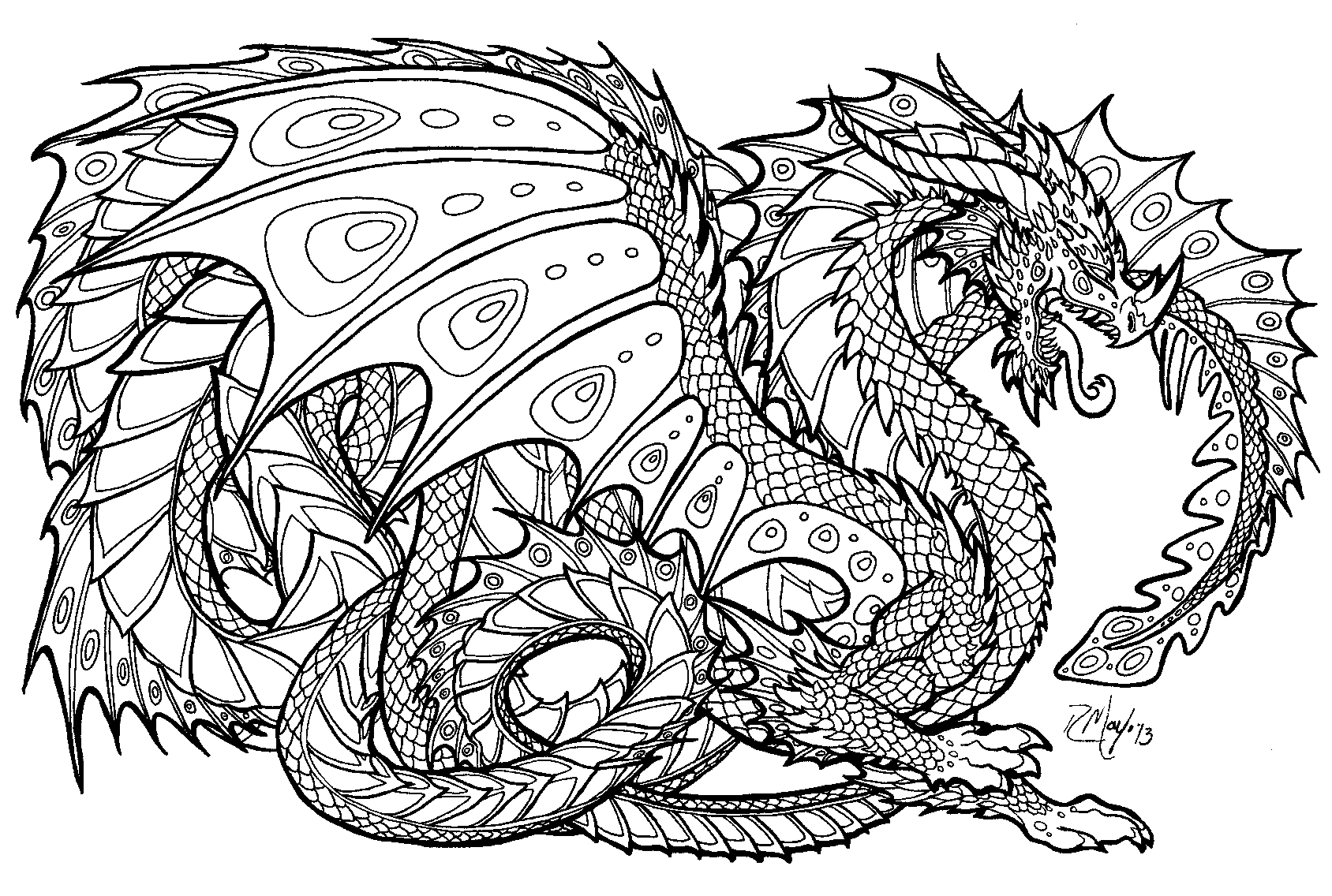 Detailed Printable Coloring Pages