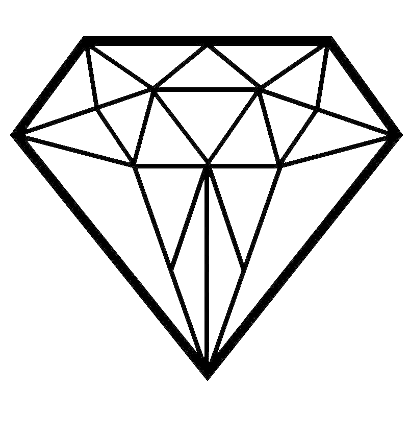 Diamond Coloring Page