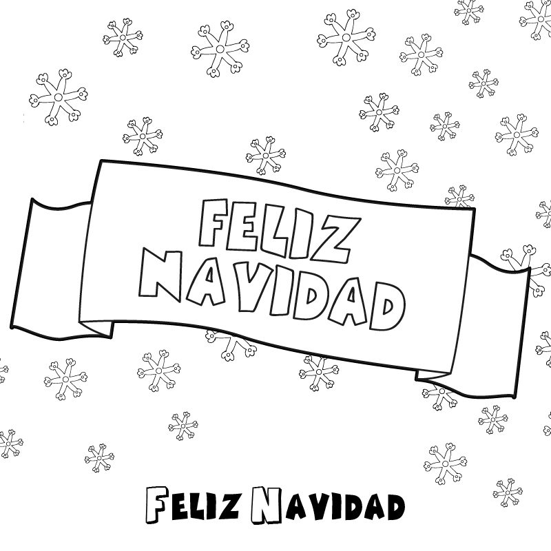 Dibujos De Feliz Navidad Para Colorear E Imprimir Im Genes Feliz Navidad