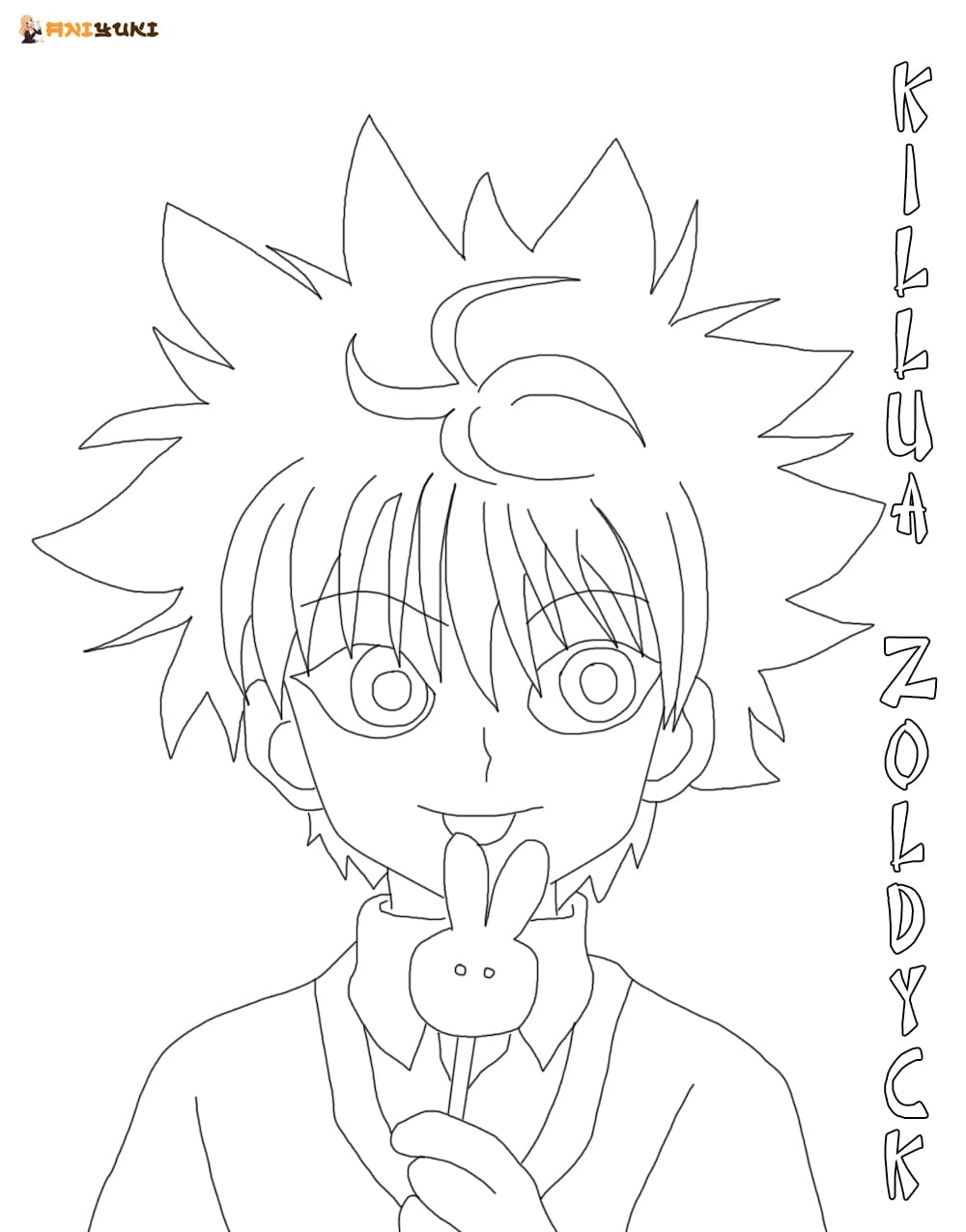Dibujos De Killua Zoldyck Para Colorear AniYuki