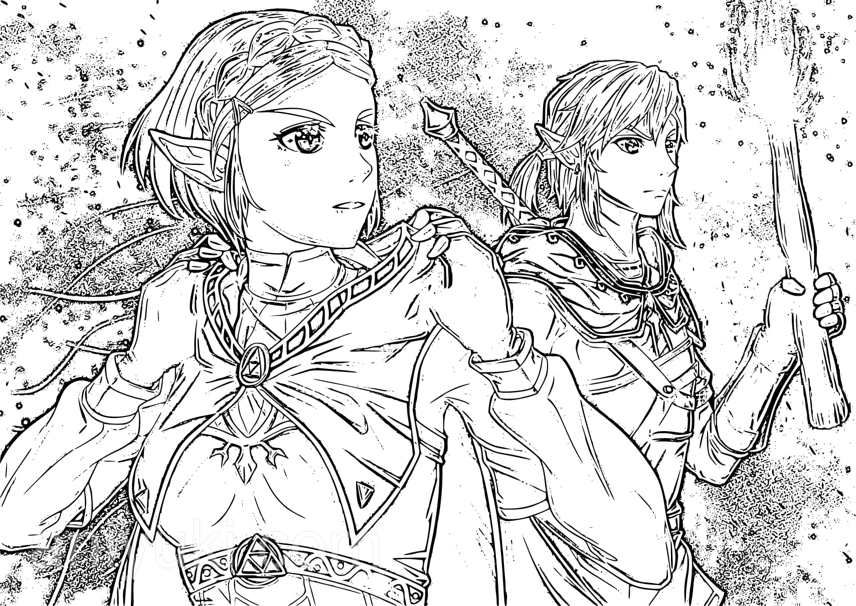 Legend Of Zelda Coloring Pages