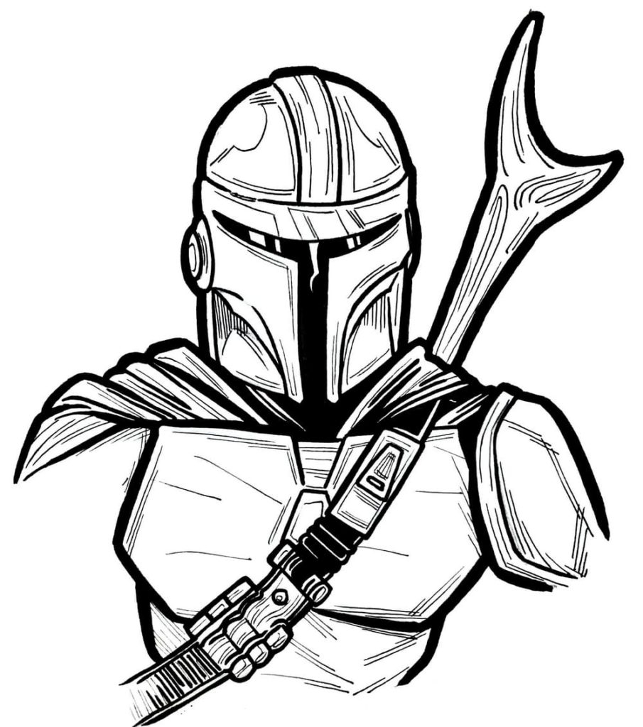 Dibujos Para Colorear The Mandalorian Para Imprimir Y Colorear