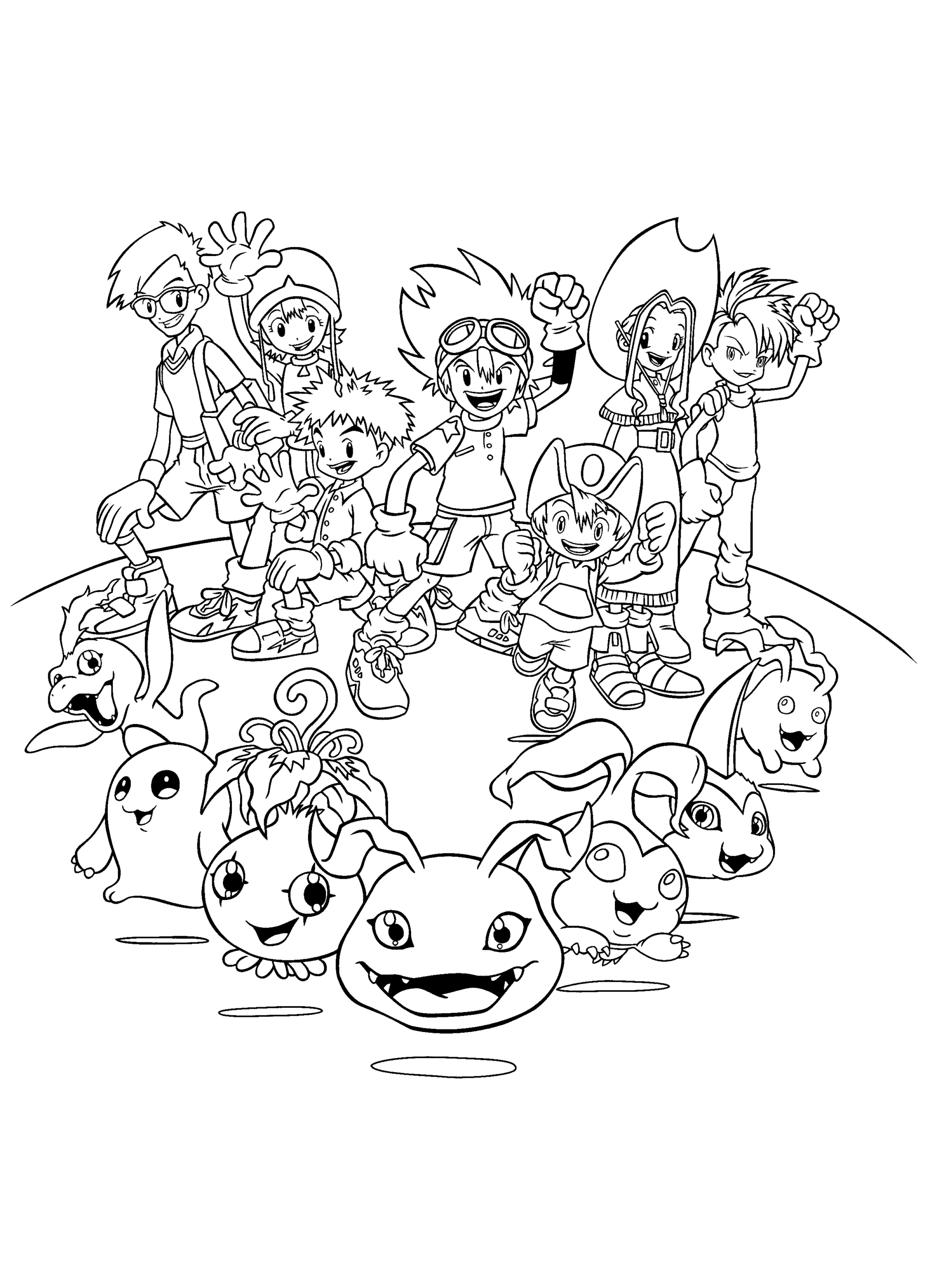 Digimon Coloring Page