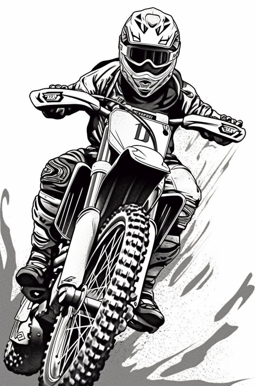 Dirt Bike Coloring Page