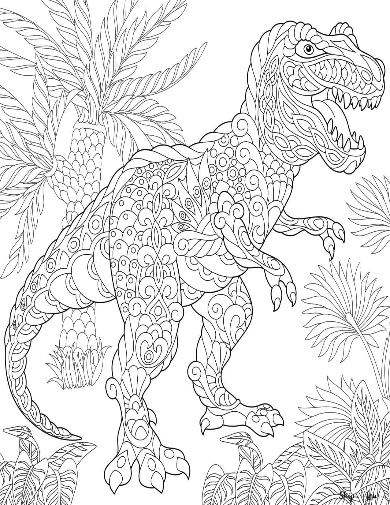 Dinosaur Color Page