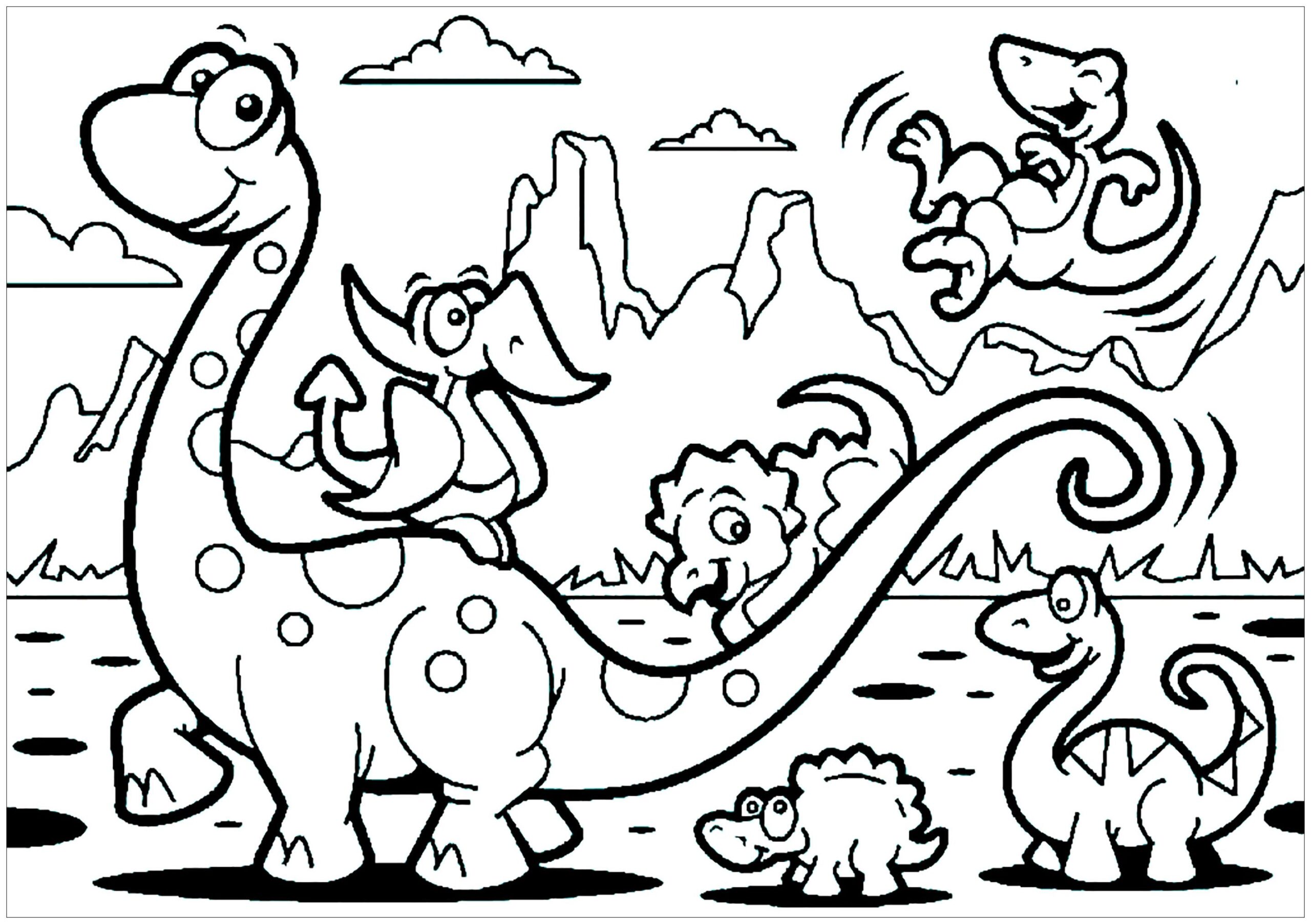 Dinosaurs Coloring Pages
